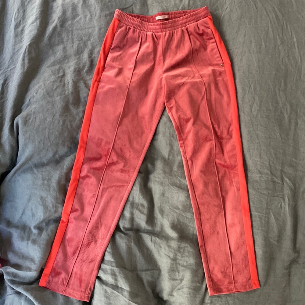 Girls Scotch and soda velvet track pants